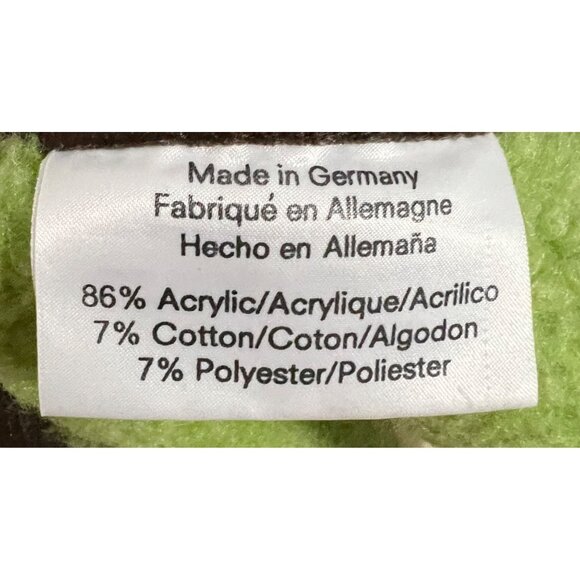 Vintage Biederlack Germany‎ Buck Deer Throw Blanket Brown Green - Picture 5 of 5